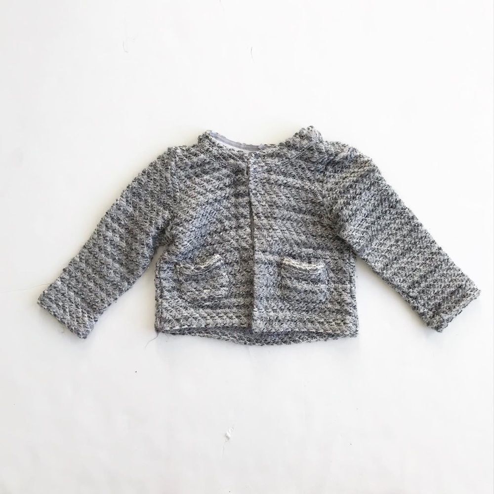 Zara gray tweed  blazer VGUC 9-12 months